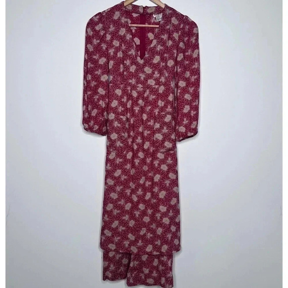 Evelyn De Jonge for Saks Fifth Avenue Young Dimensions Vintage Floral Midi Dress - Picture 2 of 10